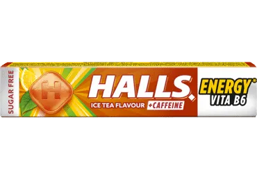 Pastila HALLS Energy Ice Tea 32g