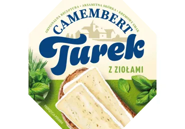 Pelėsinis sūris su žalumynais TUREK CAMEMBERT, 60 % rieb., 120 g
