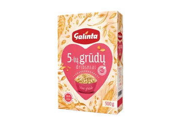 Penkių grūdų dribsniai GALINTA, 500 g