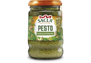 Pesto padažas su pistacijomis SACLA, 190 g