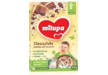 Pieninė košė MILUPA STRACCIATELLA, nuo 8 mėn., 250 g