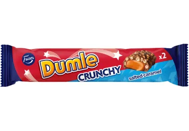 Šokolādes batoniņš DUMLE Crunchy ar sāļo karameli 55g