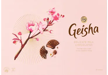 Piena šokolādes konfektes GEISHA Fazer, 185g