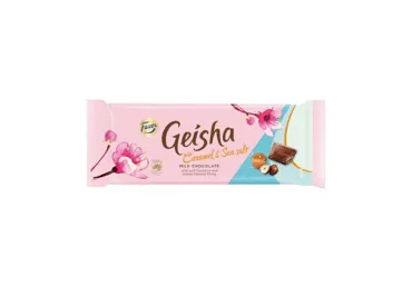 Šokolādes tāfelīte GEISHA ar karameli un jūras sāli 100g