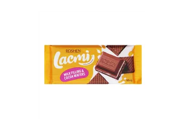 Šokolāde Roshen Lacmi piena ar piena pild.un vaf. 90g