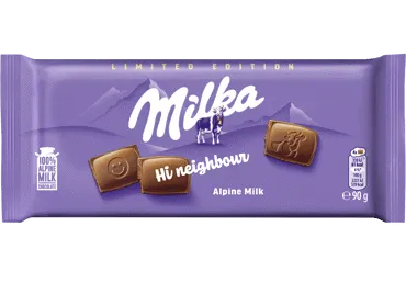 Pieninis šokoladas MILKA, 90 g