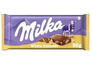 Šokolāde MILKA Whole Almond 90g
