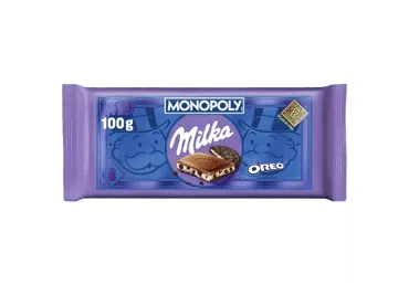 Pieninis šokoladas MILKA su OREO sausainių gabaliukais, 100 g