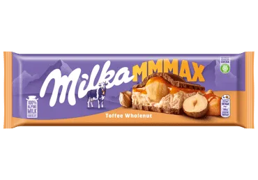 Pieninis šokoladas MILKA TOFFEE WHOLENUT, 300 g