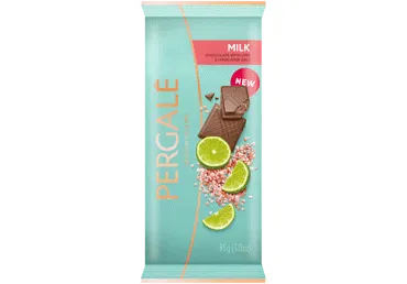 Piena šokolāde PERGALE ar laimu un sāli 85g