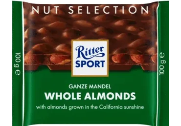 Pieninis šokoladas su neskaldytais riešutais RITTER SPORT, 100 g