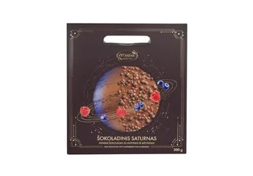 Pieninis šokoladas RŪTA su avietėmis ir mėlynėmis, 300 g