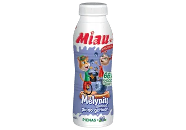 Pieno gėrimas MIAU mėlynių skonio, sterilizuotas, 2,3 % rieb., 450 ml