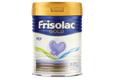 Pieno mišinys alerg. kūdik. FRISOLAC GOLD PEP (0-12 mėn.), 400 g