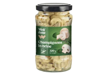 Pievagrybiai sūryme WELL DONE (supjaustyti griežinėliais), 320 g