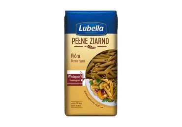 Pilno grūdo makaronai LUBELLA PENNE (vamzdeliai), 400 g
