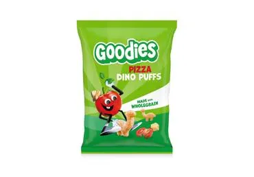 GOODIES pilno grūdo užkandis  DINO PIZZA 30G