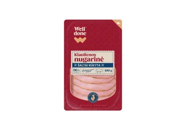 Auksti kūpināta cūkas karbonāde WELL DONE 100g