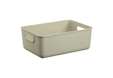 Plastikinė daiktadėže, 10 L, smėlio spalvos