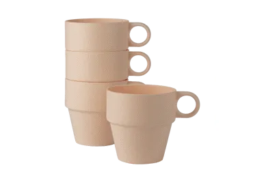 Plastikiniai puodeliai UNIWELL, 280 ml, 4 vnt.