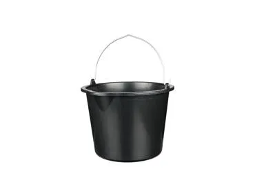 Plastikinis kibiras 12l, juodas,MTM