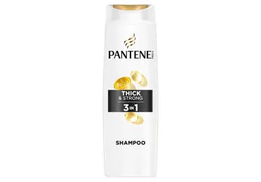 Plaukų šampūnas, kondicionierius ir intensyvi priežiūra PANTENE Thick&Strong 3in1, 325 ml