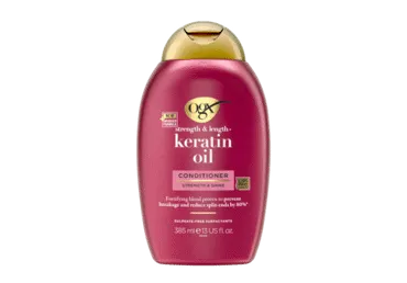 Plaukų šampūnas OGX su keratino aliejumi, 385 ml