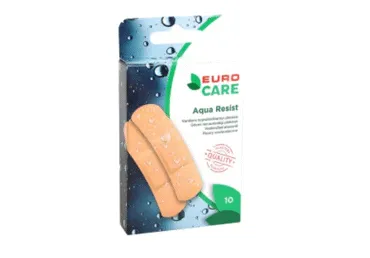 Pleistrų rinkinys EUROCARE AQUA RESIST, 10 vnt., 10 vnt.