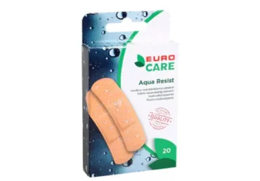 Pleistrų rinkinys EUROCARE AQUA RESIST, 20 vnt.