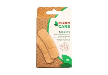 Pleistrų rinkinys EUROCARE SENSITIVE, 10 vnt., 10 vnt.