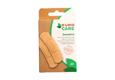 Pleistrų rinkinys EUROCARE SENSITIVE, 20 vnt.