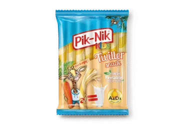 Plėš. sūrio lazdelės PIK-NIK KIDS TWILLER, 40 % rieb. s. m., 160 g