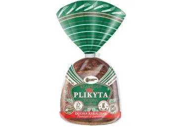 KLAIPĖDOS duona, plikyta raikyta, 380 g