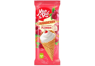 Saldējums MIO&RIO dzērveņu-plombīra 120g