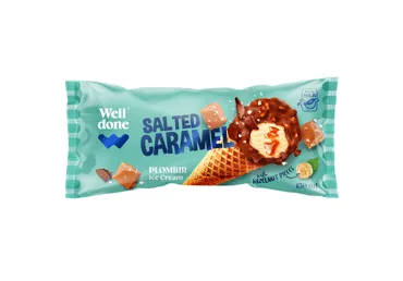 Saldējums WELL DONE sāļās karameles 90g