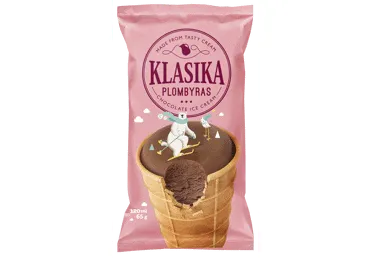 Plombyriniai ledai KLASIKA CHOCOLATE, kakavos skonio, 65 g