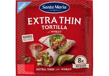 Kviešu tortiljas īpaši plānas SANTA MARIA 244g