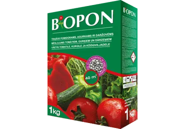 Pomidorų, agurkų ir kitų daržovių trąšų granulės BIOPON, 1 kg