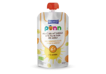 PONN ekologiška košė GOOD MORNING su slyvomis ir mangais 6+ mėn, 110 g