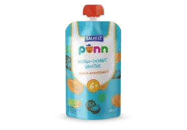 PONN ekologiška mangų ir obuolių tyrė su kokosų gėrimu, 110 g (6 mėn.)