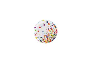 Popierinės lėkštutės CONFETTI, 18 cm, 8 vnt., 1 vnt.