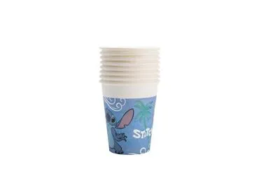 Popieriniai puodeliai Stitch&Angel, 200 ml, 8 vnt.