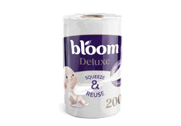 Popieriniai rankšluosčiai BLOOM DELUXE S&R, 3 sluoksnių, 1 vnt.