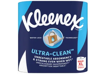 Popieriniai rankšluosčiai KLEENEX ULTRA-CLEAN, 2 sluoksnių, 2 vnt.