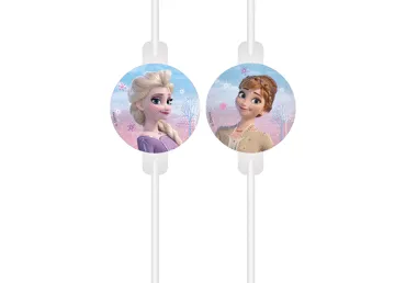 Popieriniai šiaudeliai FROZEN, 4 vnt., 4 vnt.