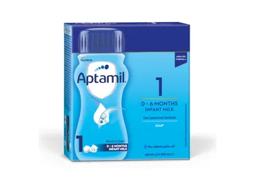 Pradinio maitinimo pieno mišinys APTAMIL 1 (nuo gimimo), 400 ml