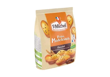 Keksiukai prancūziški su šokolado gabaliukais MADELEINES ST MICHEL, 175 g