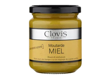 Prancūziškos garstyčios CLOVIS su medumi, 200 g