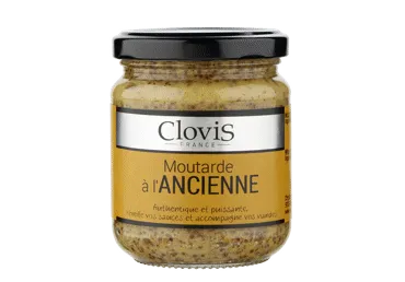 Prancūziškos grūdėtosios garstyčios CLOVIS, 200 g