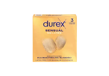 Prezervatyvai DUREX SENSUAL NO LATEX, 3 vnt.
